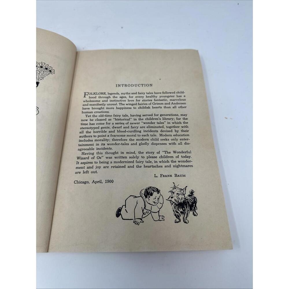 Baum, L. Frank. The Wizard of Oz  [1900] 1956 Rand McNally USA W.w. Denslow  VGC - Picture 4 of 7